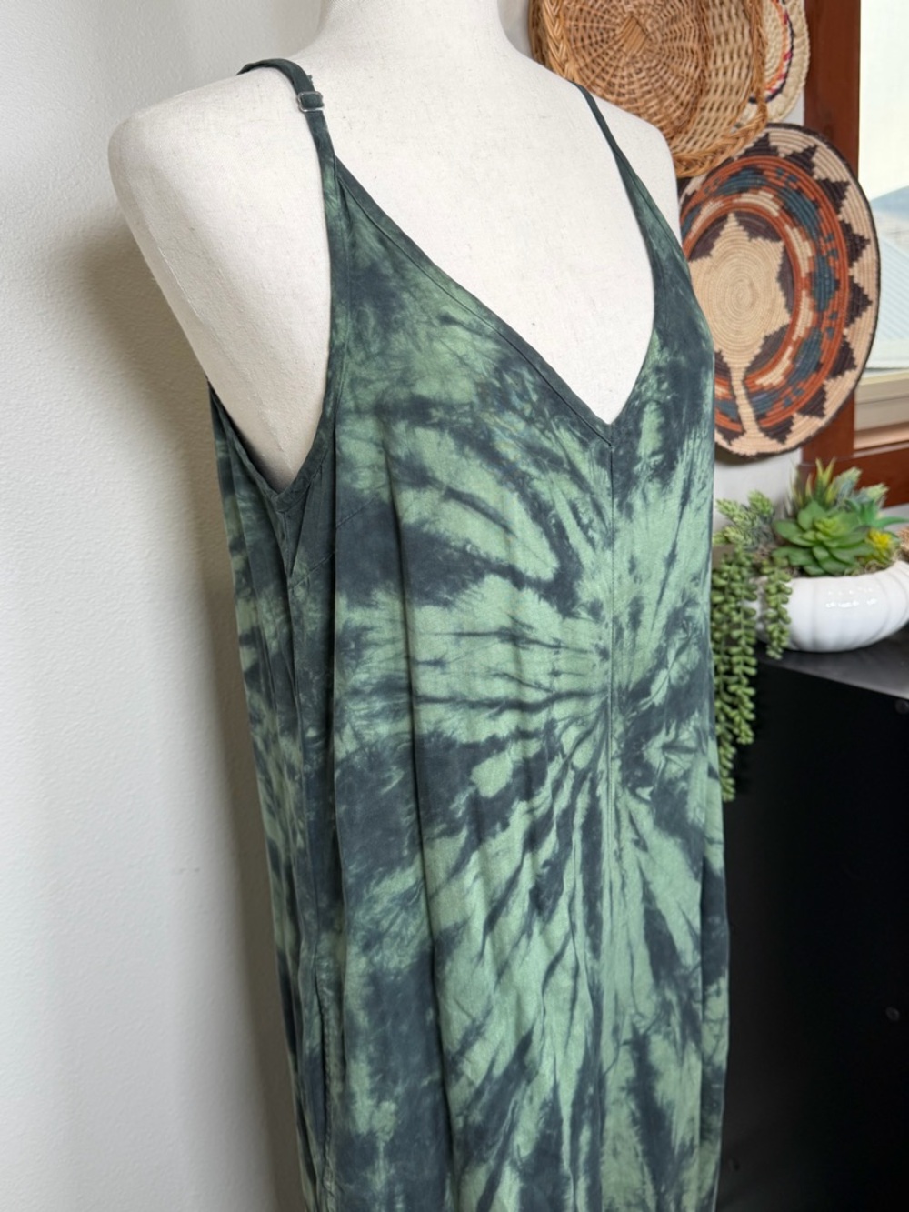 cloth & stone Green and Black Tie-Dye Jumpsuit - Picture 2 of 16